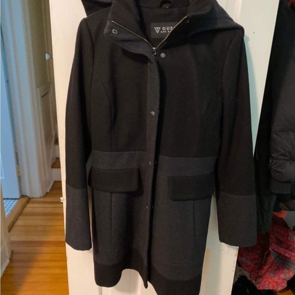 Guess Women's Two-Tone Trench Coat